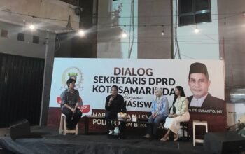 Sekretaris DPRD Kota Samarinda Agus Tri Sutanto dalam Gelar Dialog Bersama Mahasiswa (Tristan/Sentral Kaltim