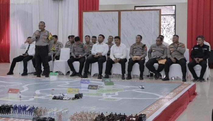 Dalam Memastikan Keamanan Pilkada, Polres Kutai Timur Gelar Tactical Floor Game