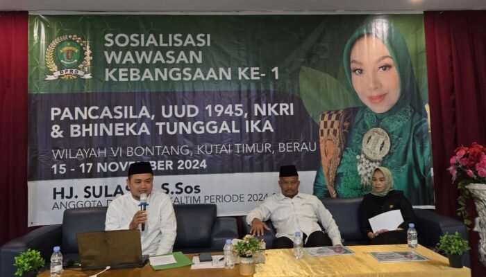 Anggota DPRD Kaltim Hj Sulasih S.sos Gelar Sosbang, Tetap Menjaga Nilai Luhur Pancasila Dan UUD 1945