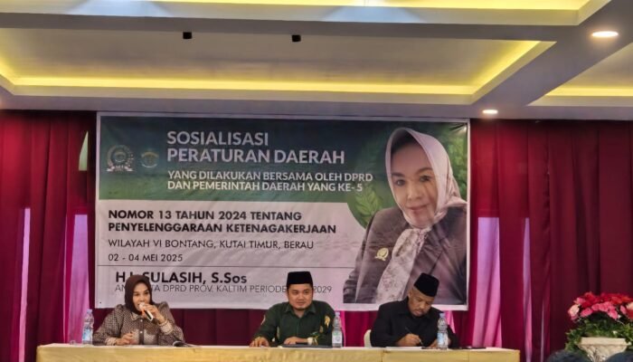 Anggota DPRD Prov Kaltim, Sulasih, S.Sos Gelar Sosper Ketenagakerjaan