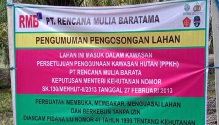 Petani Sawit Di Kaltim Diancam Penggusuran, Perusahaan Pasang Spanduk Ultimatum