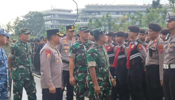 Kunker Wapres RI ke IKN, TNI-Polri Gelar Apel Kesiapan Pasukan Pengamanan di Ibukota Nusantara