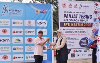 Torehkan sejarah baru, Cabor FPTI Kutim Juara Umum panjat tebing Se Kalimantan Timur