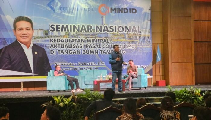 Seminar Nasional Kedaulatan Mineral, Syafruddin : Kepentingan Nasional Sebagai Landasan Kebijakan Pertambangan